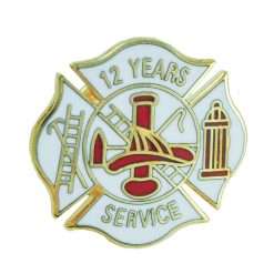 12 year - Fire Department Years of Service Pin