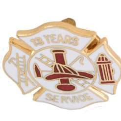 13 year Fire Department Years of Service Pin