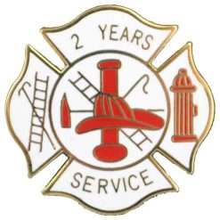 2 Year Fire Years of Service Pin