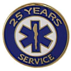 25 Year EMS Years of Service Pin