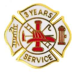 3 years Fire Years of Service Pin