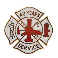 40 Year Fire Department Years of Service Pin