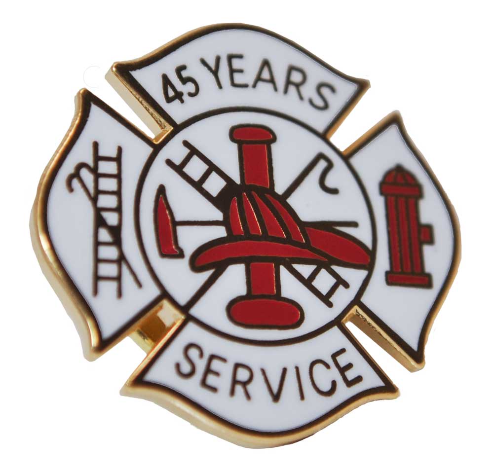 45 years Fire Department Years of Service Pin - Image 3