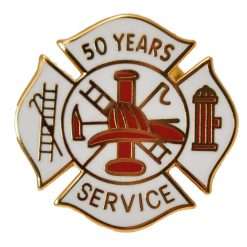 50 years Fire Service Pin