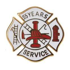 55 years Fire Service Pin