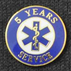 Alternative view of EMS 5 Years of Service Pin