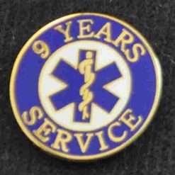 EMS 9 years of Service Pin