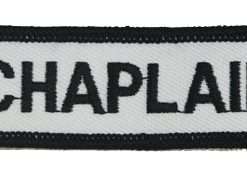 Chaplain Patch 1 x 3 White Bar