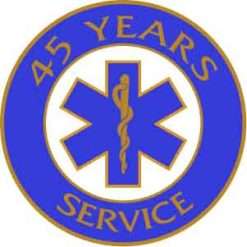 45 Year EMS Service Pin
