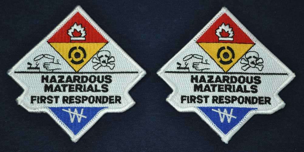 Hazmat First Responder Patch Embroidered - Image 2