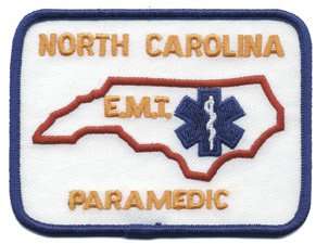 NORTH CAROLINA PARAMEDIC SHOULDER PATCH (2 Each Min)
