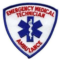 EMT Shield Patch Blue and Red