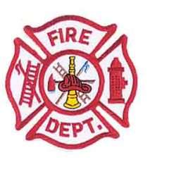 Fire Dept Scramble Patch 3 -1 /2" x  3-1 /2"