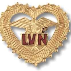 LVN -in filigreed heart Licenced Vocational Nurse