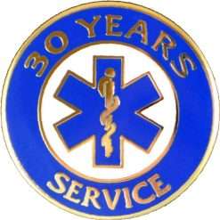 30 Year EMS Years of Service Pin