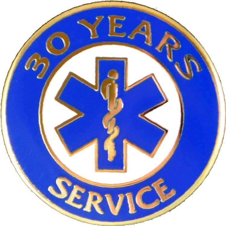 30 Year EMS Years of Service Pin