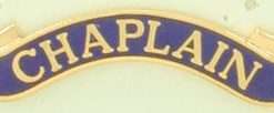 Gold Chaplain Citation Bar -Blue