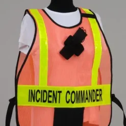 Model #PON5 Poncho Style ICS Vest with Striping - Custom Title