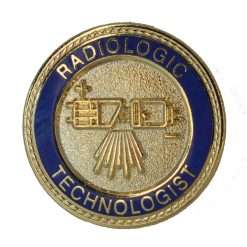 Radiologic Technologist Emblem Pin - Diagram Design