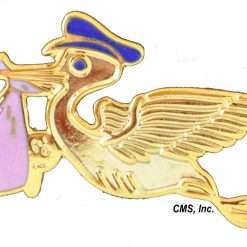 Pink Stork Pin