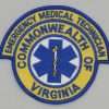 Virginia Emergency Medical Technician EMT - Embroidered Patch