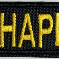 Chaplain Patch with cross - 1x4 Inch Bar