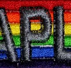 Rainbow Chaplain Patch 1x4 Inch Bar
