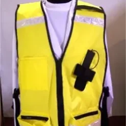 Embroidered Radio Multi-Pocket Vest