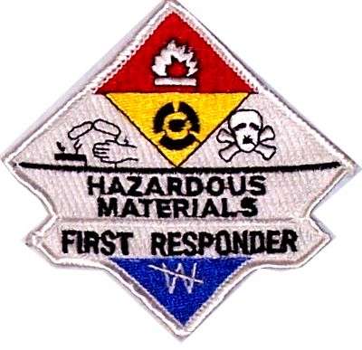 Hazmat First Responder Patch Embroidered