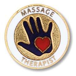 Massage Therapist Emblem Pin