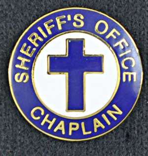 Sheriff Chaplain Pin Cross