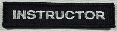Embroidered Patch - INSTRUCTOR Bar