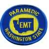 Washington State Paramedic Patch Gold